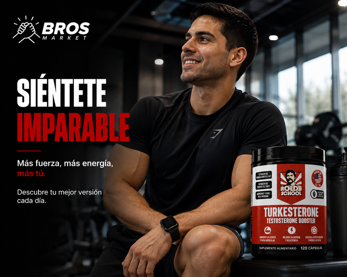 Turkersterone Potenciador de Testosterona Cápsulas - Fuerza y recuperación muscular