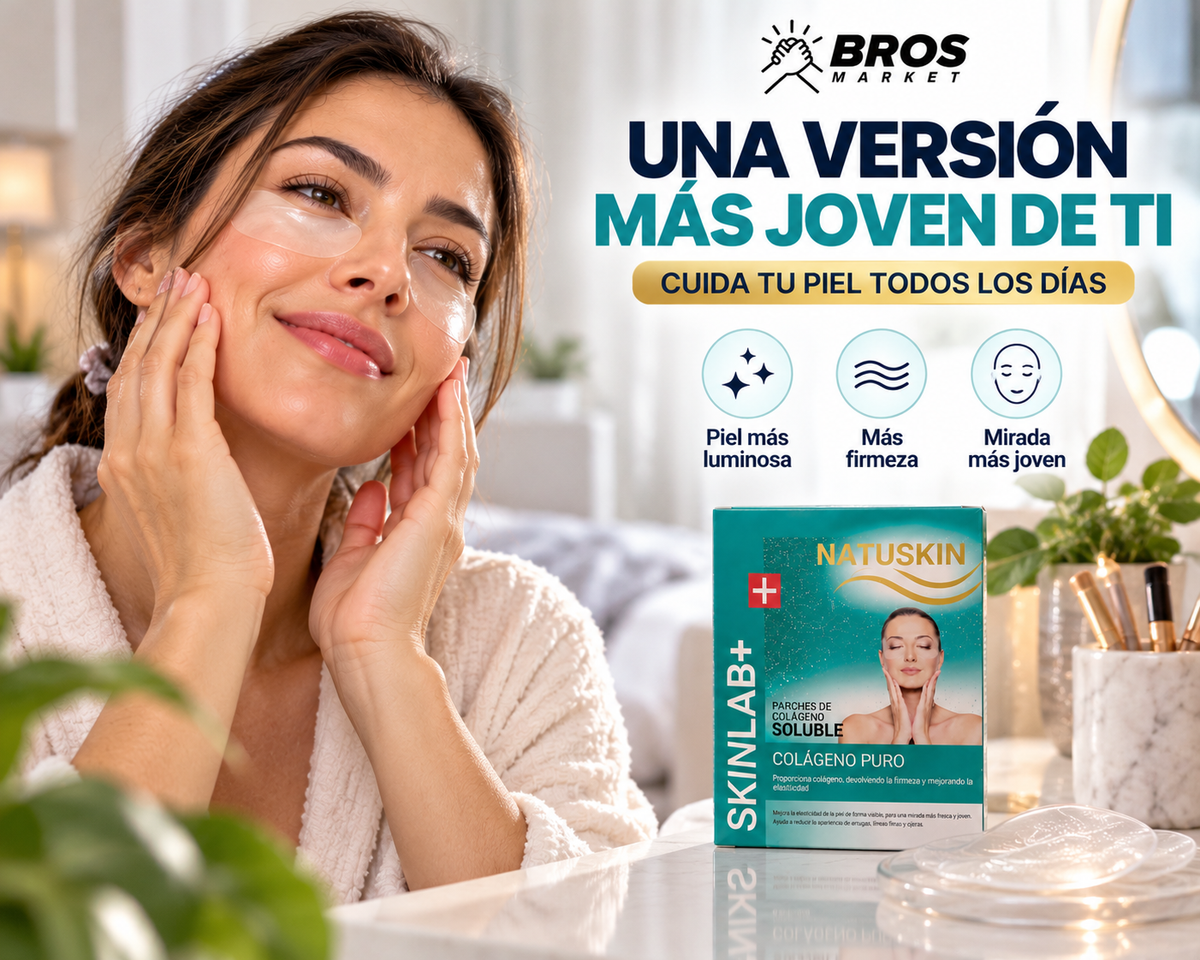 NatuSkin Parches de colageno autodisolventes para contorno de ojos - Mirada más fresca e hidratada