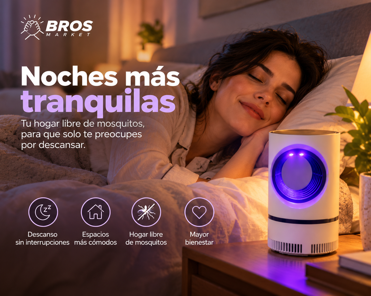 LumiTrap Lampara LED Atrapa Mosquitos - Tu aliado contra los mosquitos
