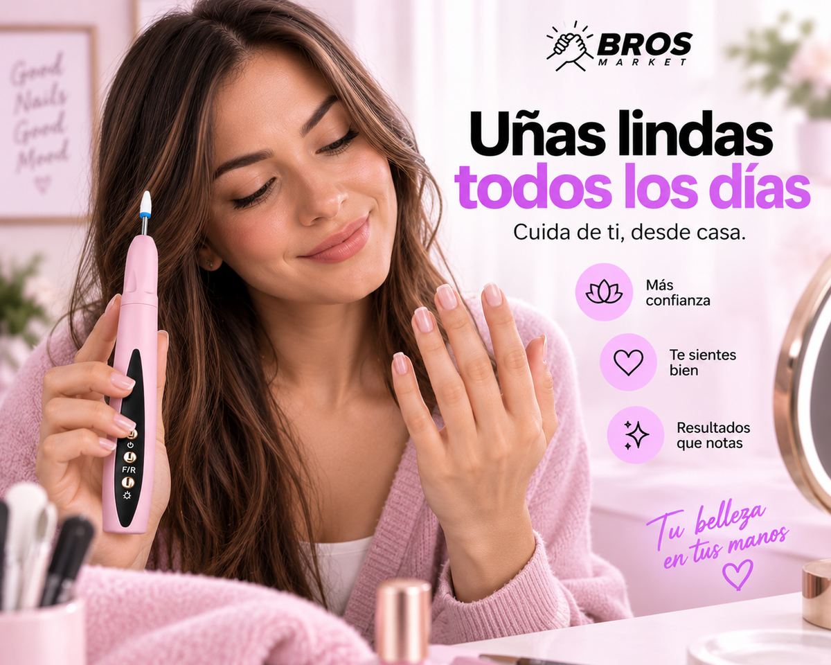 NailPro Dremel De Uñas Inalámbrico con Luz LED - Pulido preciso en cada detalle