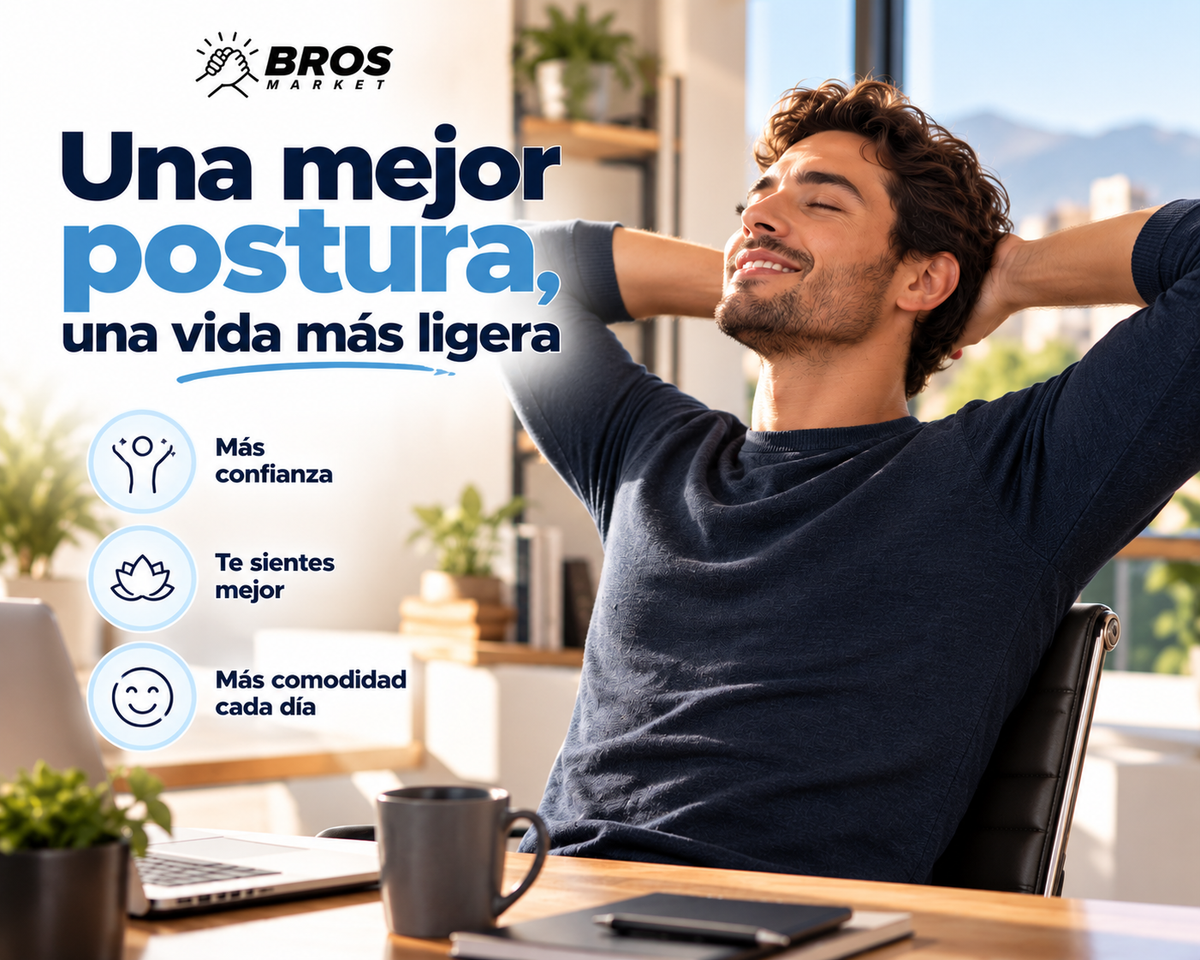 PostureFit Corrector Postural Inteligente con Alerta - Mantente Recto Sin Esfuerzo