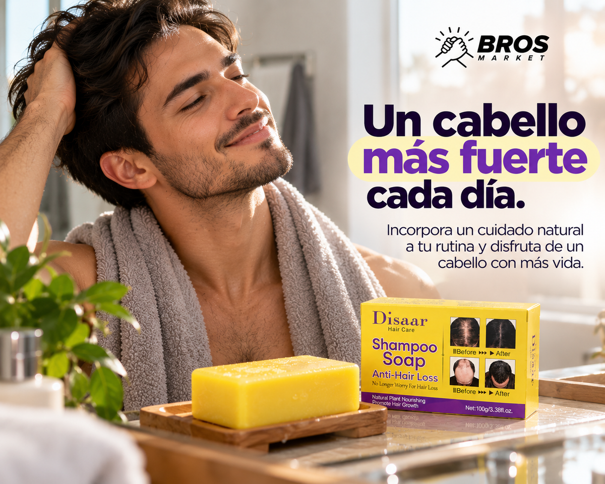 Capilux Shampoo en Barra Anticaída Jengibre - Cuida, nutre y fortalece tu cabello