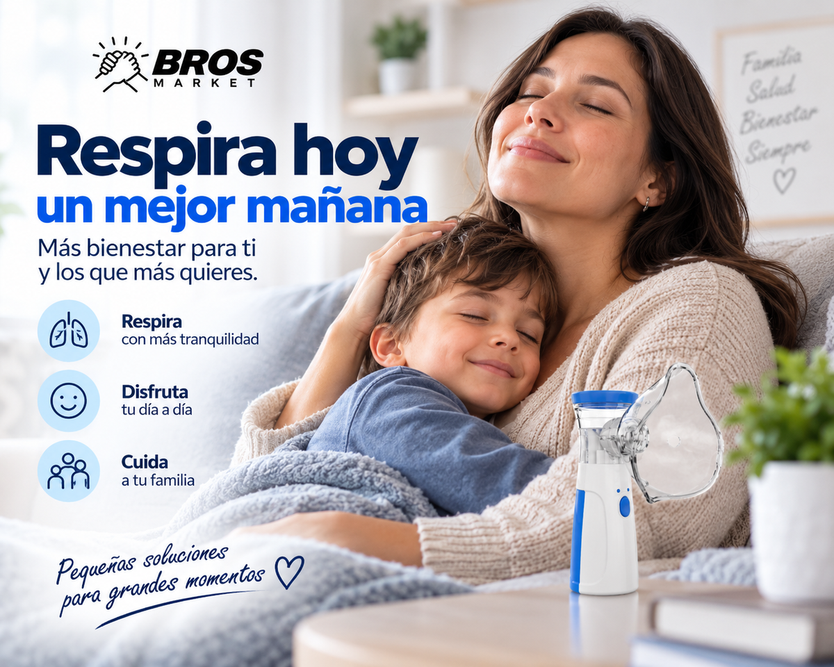 AeroMist Nebulizador Portátil  - Lleva la salud de tu familia a otro nivel