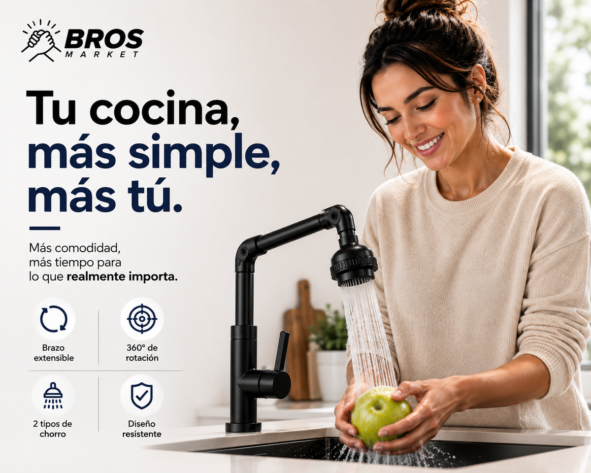 HydroFlex Monomando de agua - Mayor alcance para cada lavado