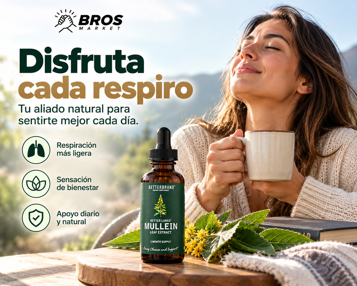 BetterLungs Mullein Detox Pulmonar - Bienestar para tus pulmones