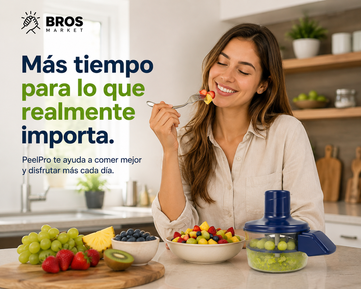 PeelPro Pelador Eléctrico De Frutas - El truco para preparar frutas en segundos