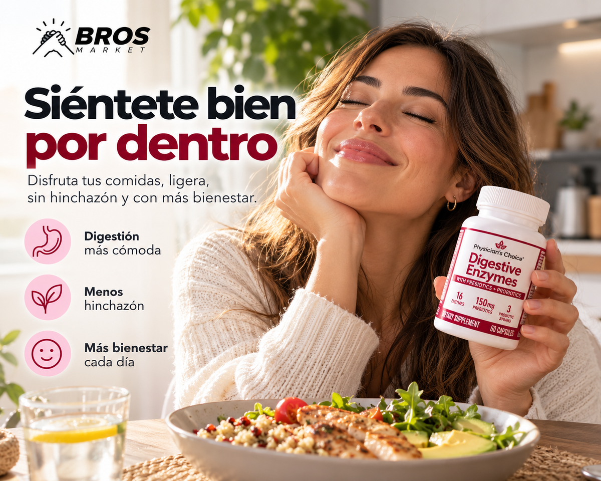 Physician´s Choice Enzimas Digestivas - Tu aliado para una digestión más cómoda