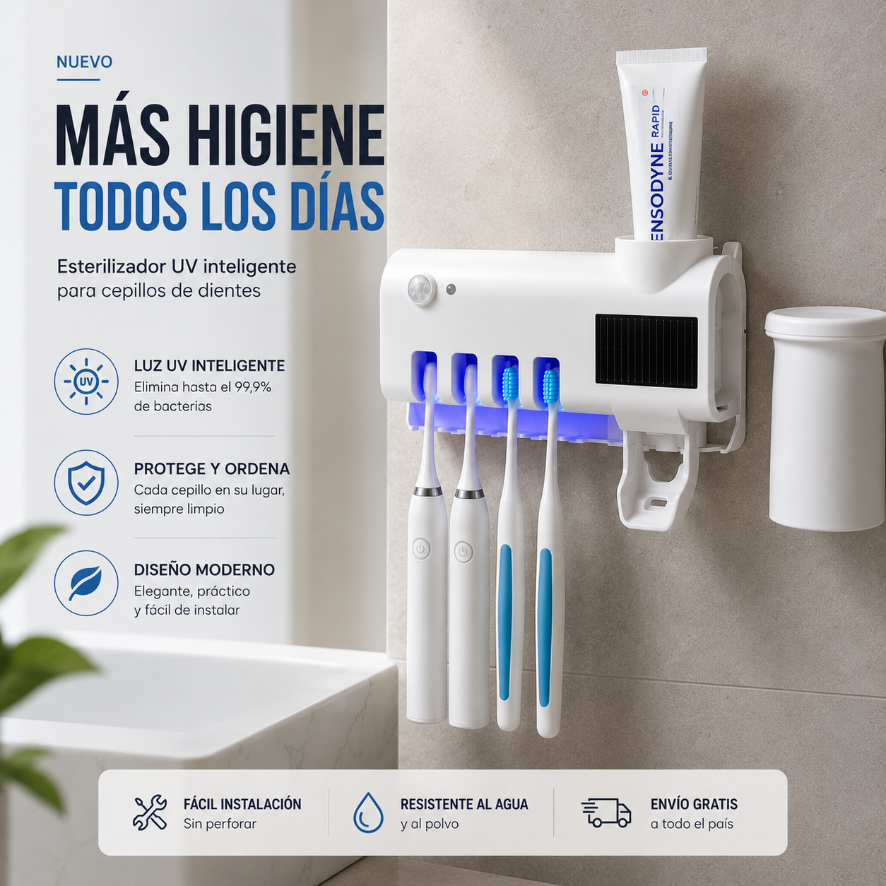 Soporte Esterilizador de Cepillos