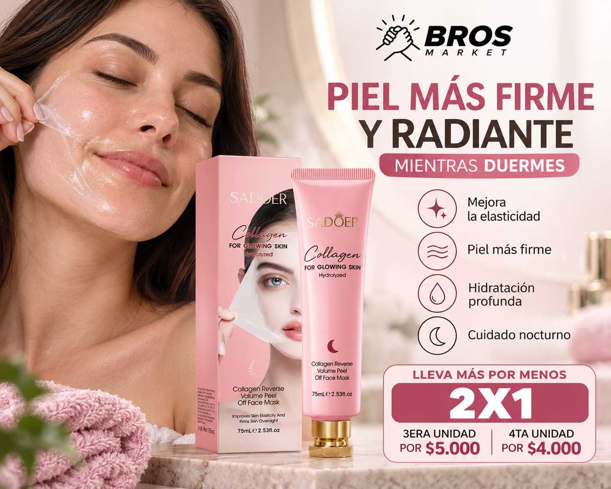 Sadoer Collagen Glow: Mascarilla Nocturna de Colágeno - Piel más luminosa y viva en cada aplicación