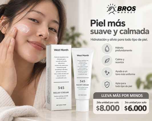 345 Relief Crem Reparadora Hidratante - Equilibra y suaviza tu piel
