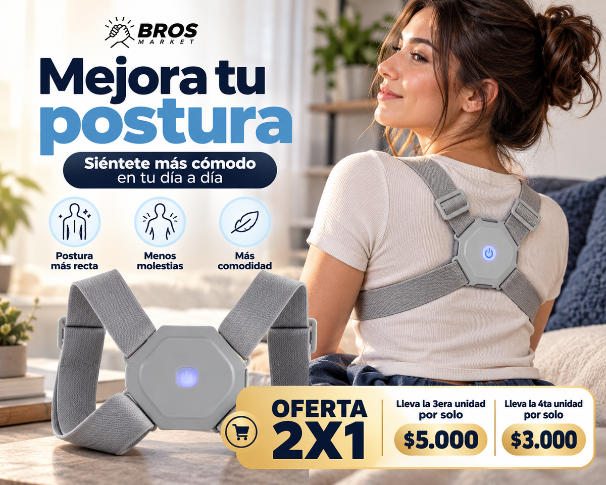PostureFit Corrector Postural Inteligente con Alerta - Mantente Recto Sin Esfuerzo