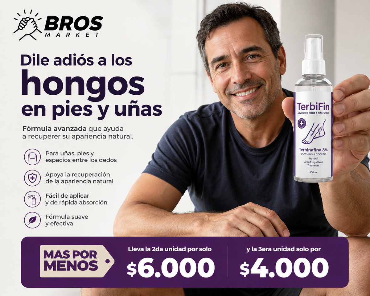 TerbiFin Spray 8% Anti-Hongos - Pies más frescos, uñas mejor cuidadas