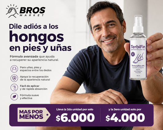 TerbiFin Spray 8% Anti-Hongos - Pies más frescos, uñas mejor cuidadas