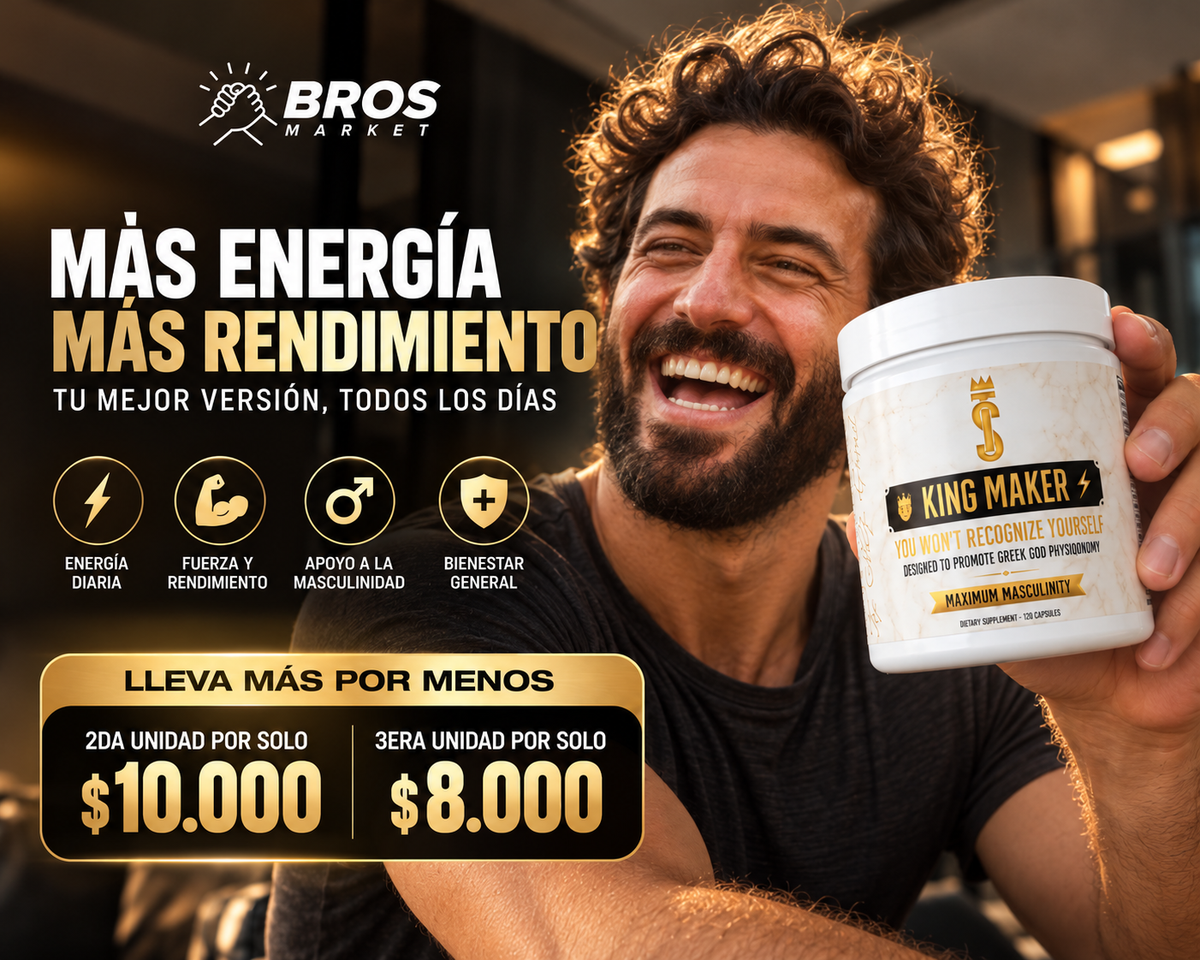 King Maker Suplemento Anabólico para Hombres - Energía y vitalidad masculina