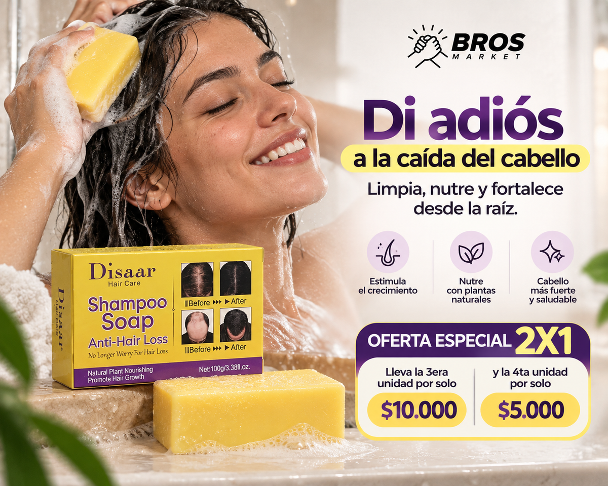 Capilux Shampoo en Barra Anticaída Jengibre - Cuida, nutre y fortalece tu cabello
