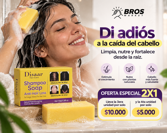 Capilux Shampoo en Barra Anticaída Jengibre - Cuida, nutre y fortalece tu cabello