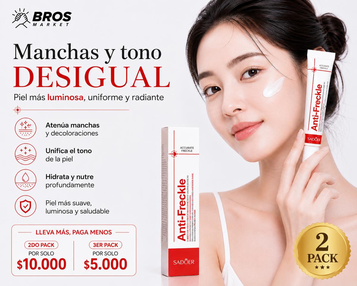 Crema Facial Blanqueadora Sadoer 2x1  - Piel más clara y luminosa