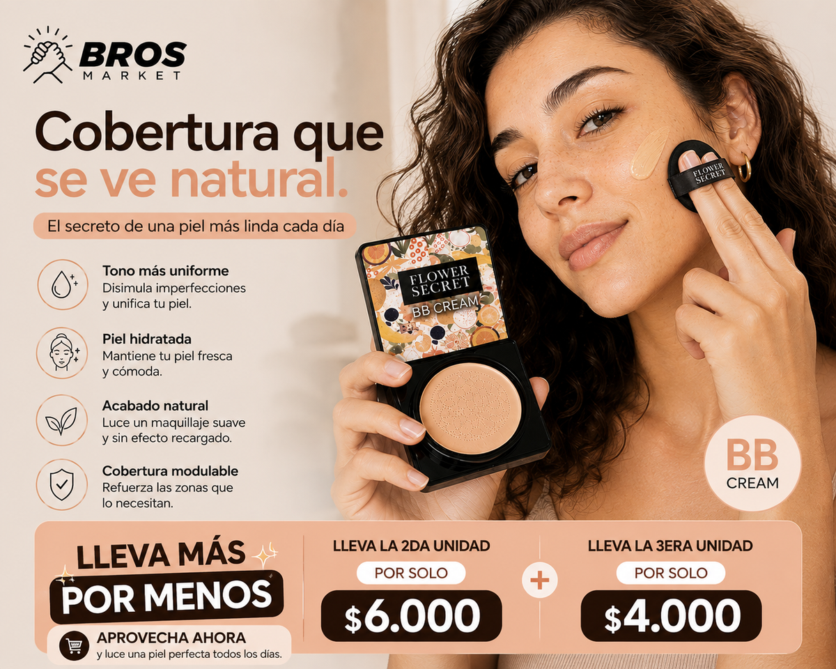 Flower Secret Base BBCream - Maquillaje ligero que se adapta a tu piel