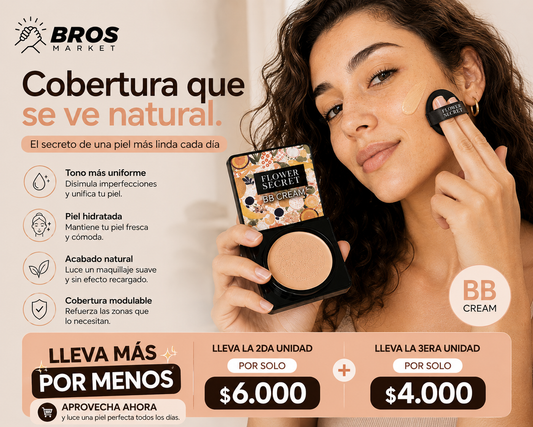 Flower Secret Base BBCream - Maquillaje ligero que se adapta a tu piel