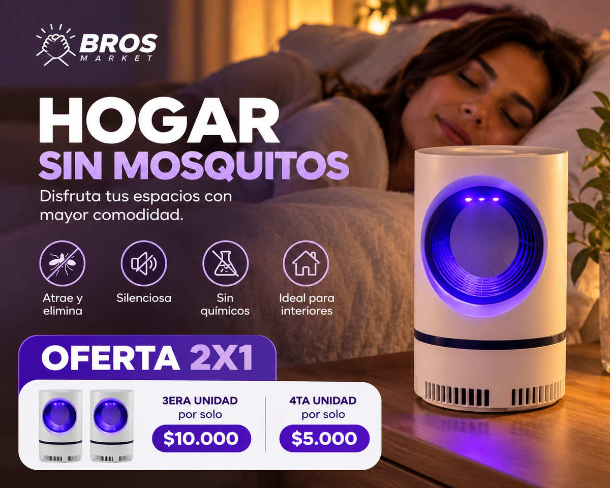 LumiTrap Lampara LED Atrapa Mosquitos - Tu aliado contra los mosquitos
