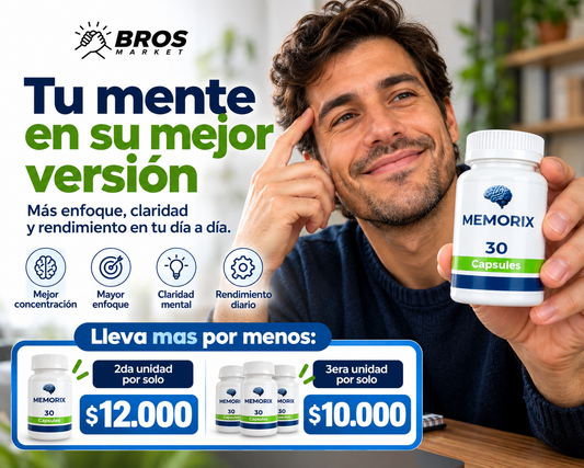 Memorix Suplemento para la Memoria - Bienestar mental diario