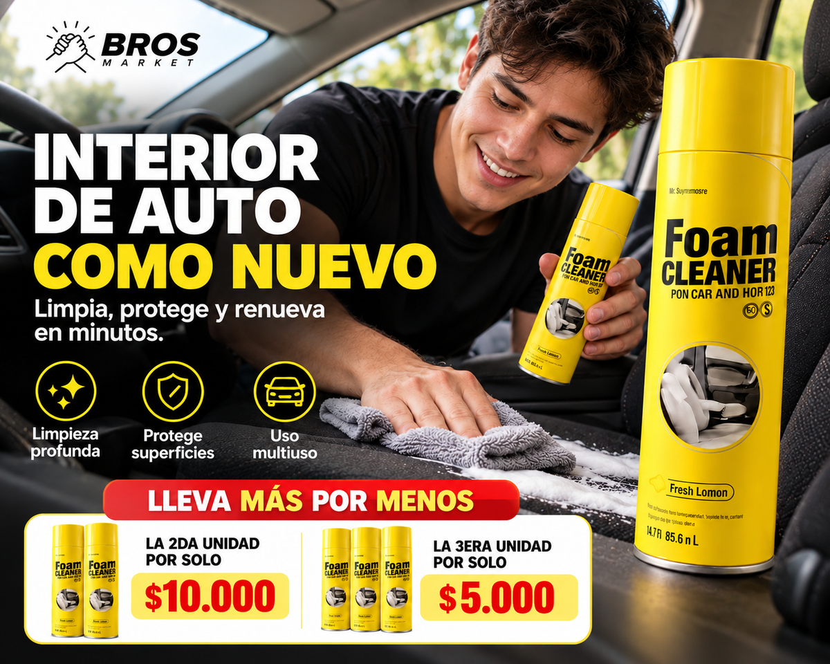 Foam Cleaner Espuma Limpiadora - Dale otra cara a tus superficies