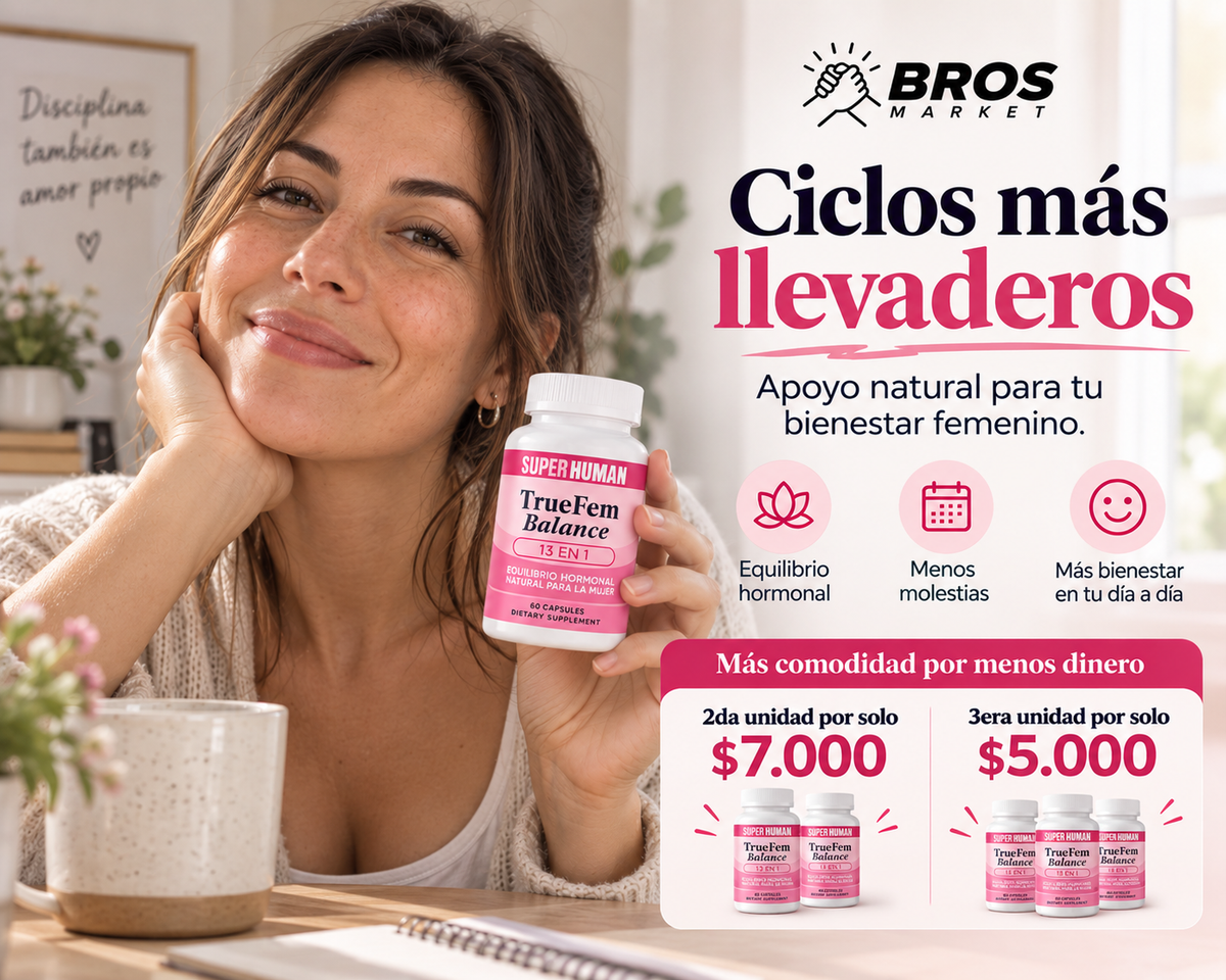 True Fem Balance Equilibrio hormonal Cápsulas -Bienestar femenino desde adentro