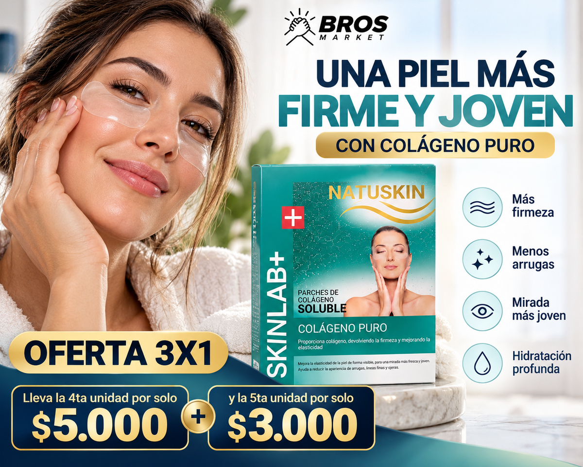 NatuSkin Parches de colageno autodisolventes para contorno de ojos - Mirada más fresca e hidratada