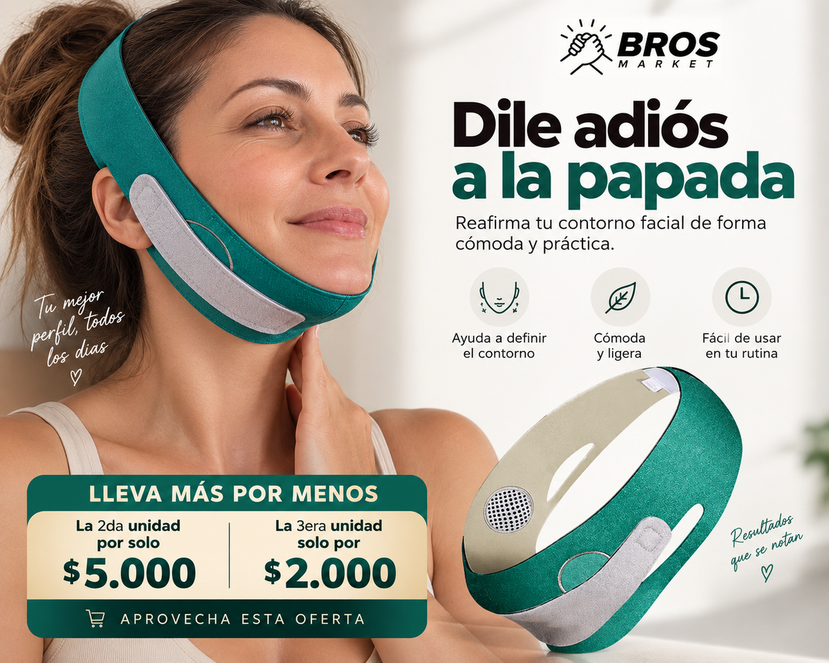 Lift-Face Pro Faja facial Anti Papada - Soporte para un rostro más definido