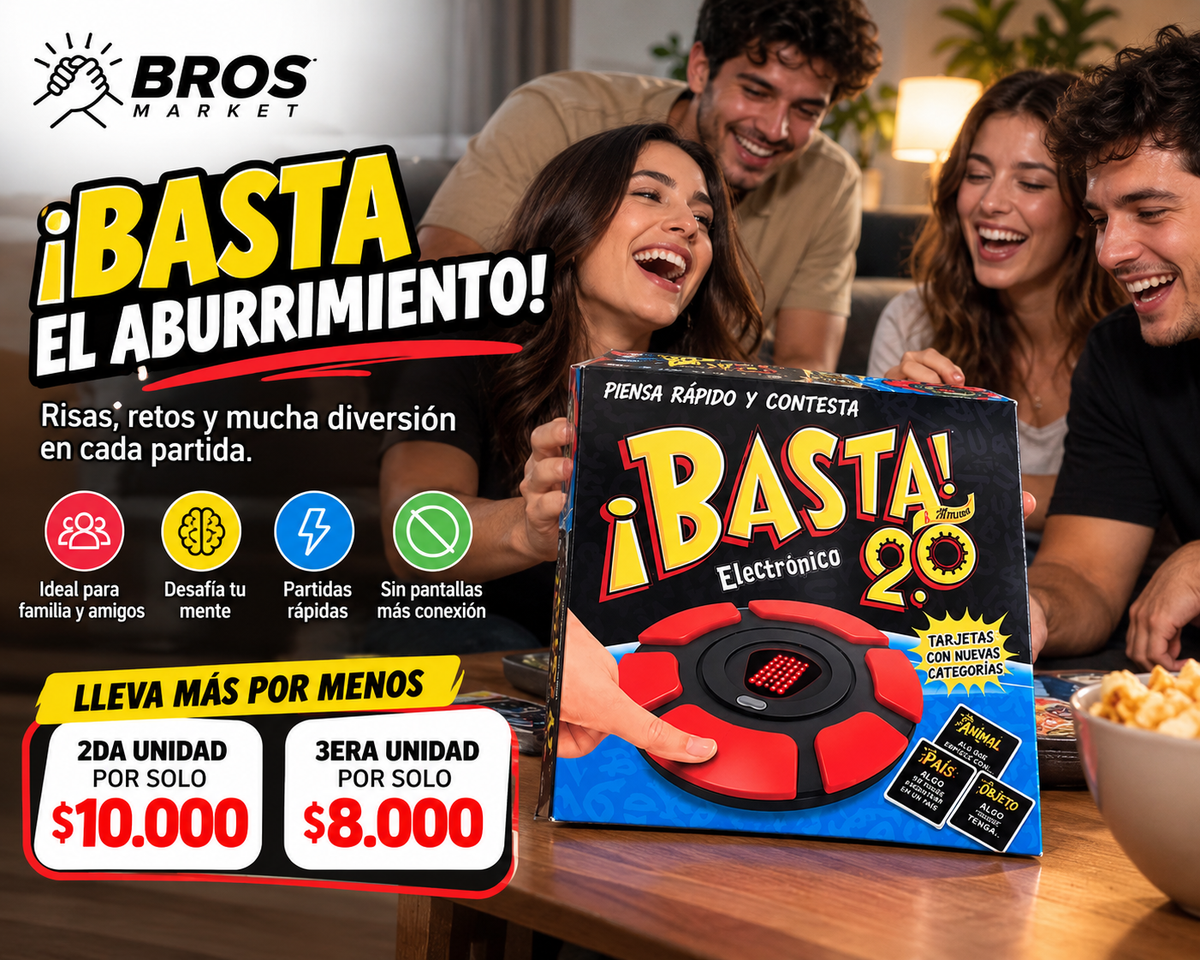 Juego De Mesa Basta 2.0 Electrónico - Piensa rápido, responde y gana