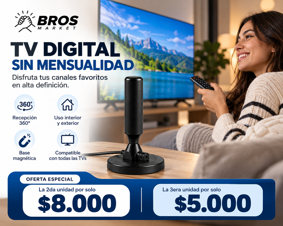 ClearVision Pro Antena de TV Digital - Televisión HD Libre Y En Alta Definición