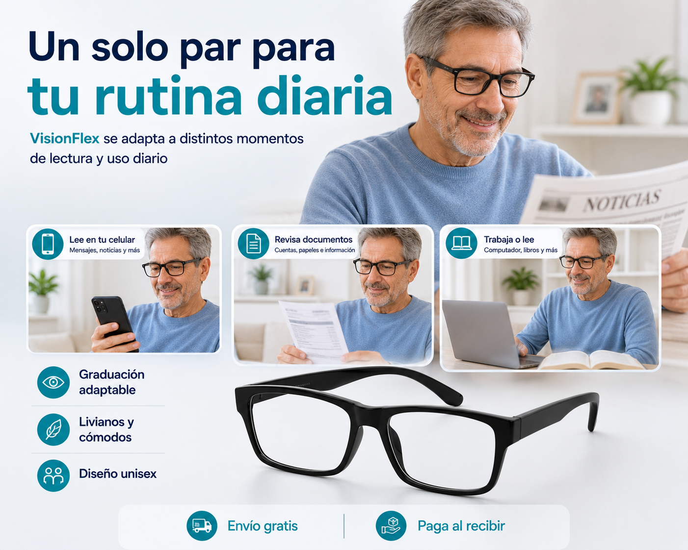VisionFlex - Lee con claridad usando un solo par