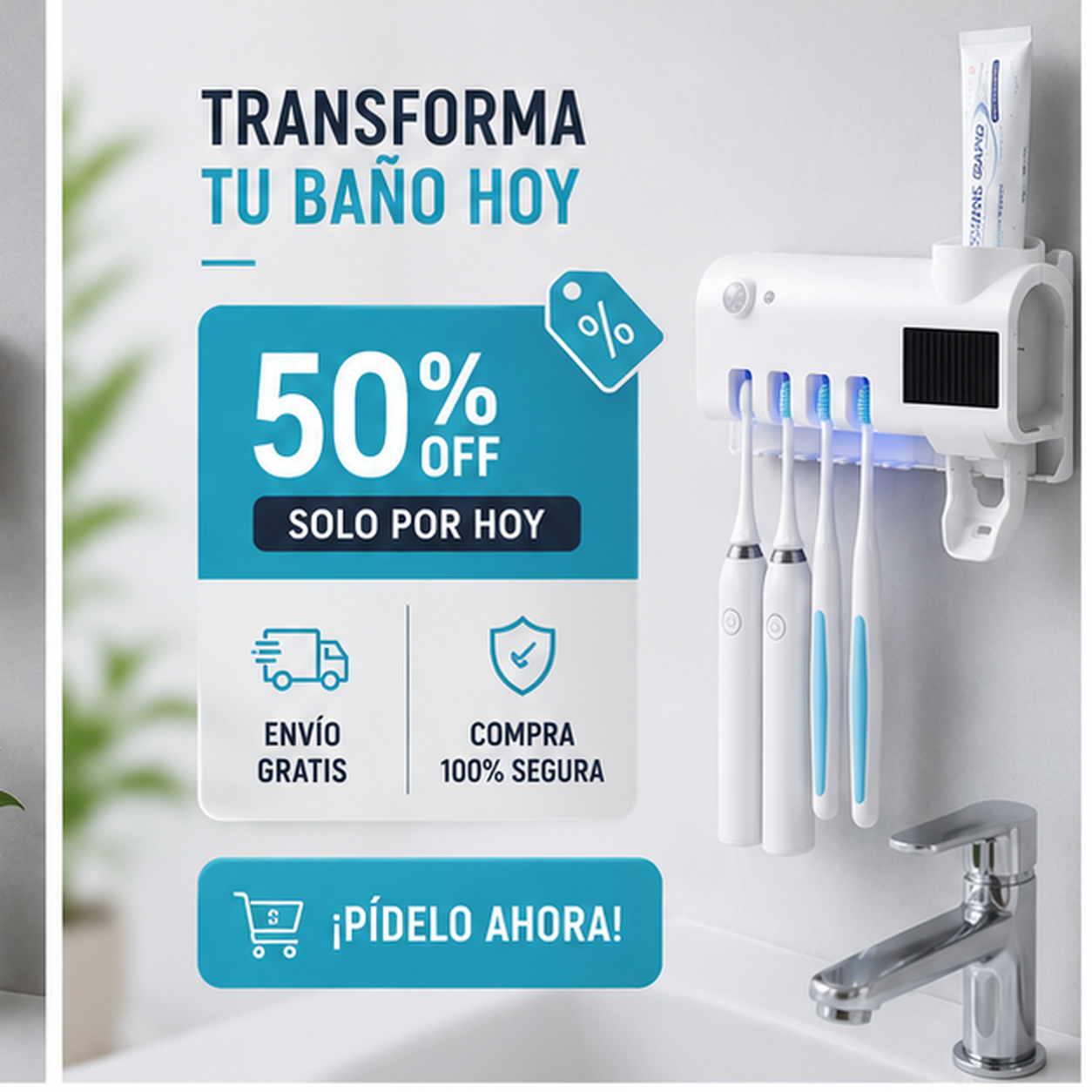 Soporte Esterilizador de Cepillos