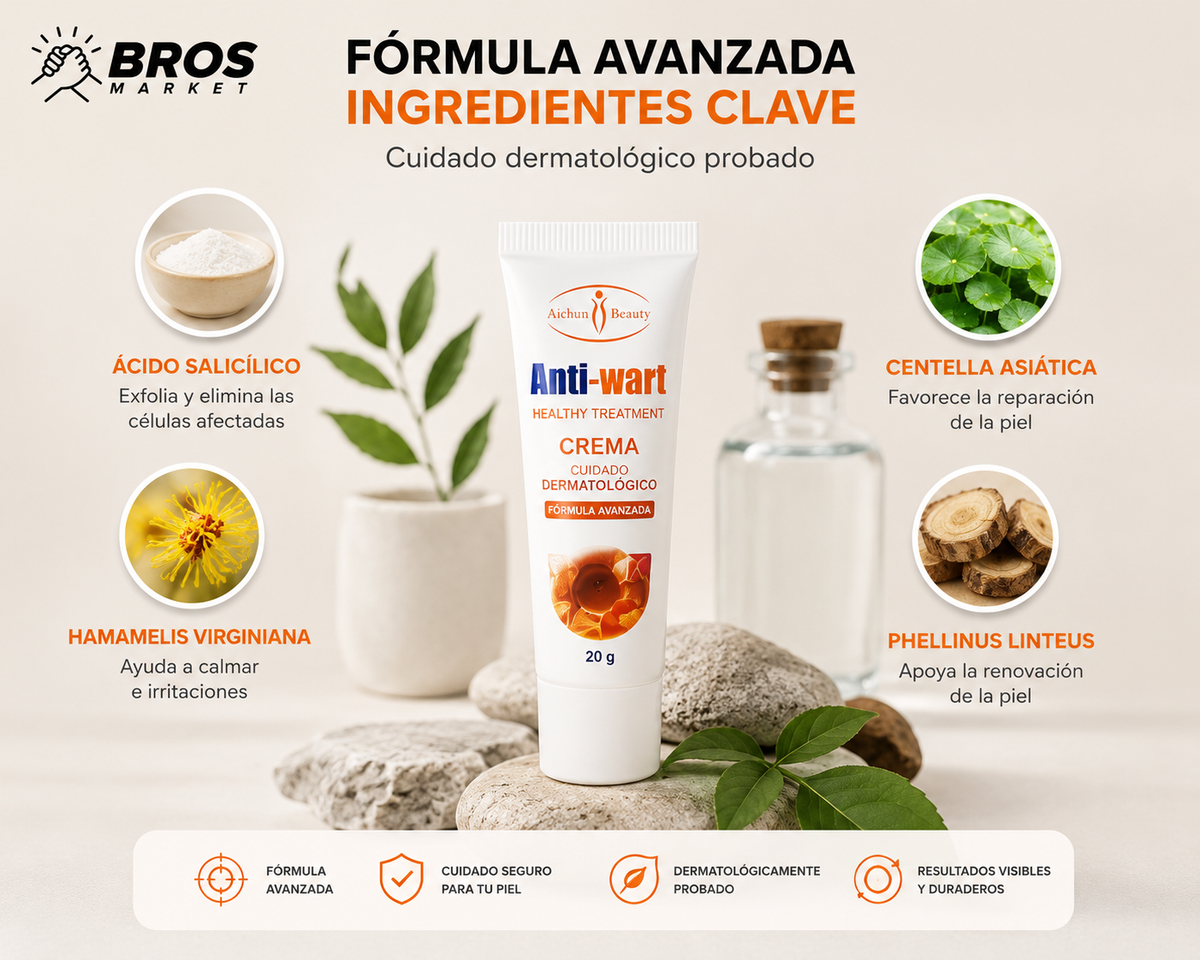 AntiWart Crema Anti Verrugas - Cuidado para una piel más uniforme