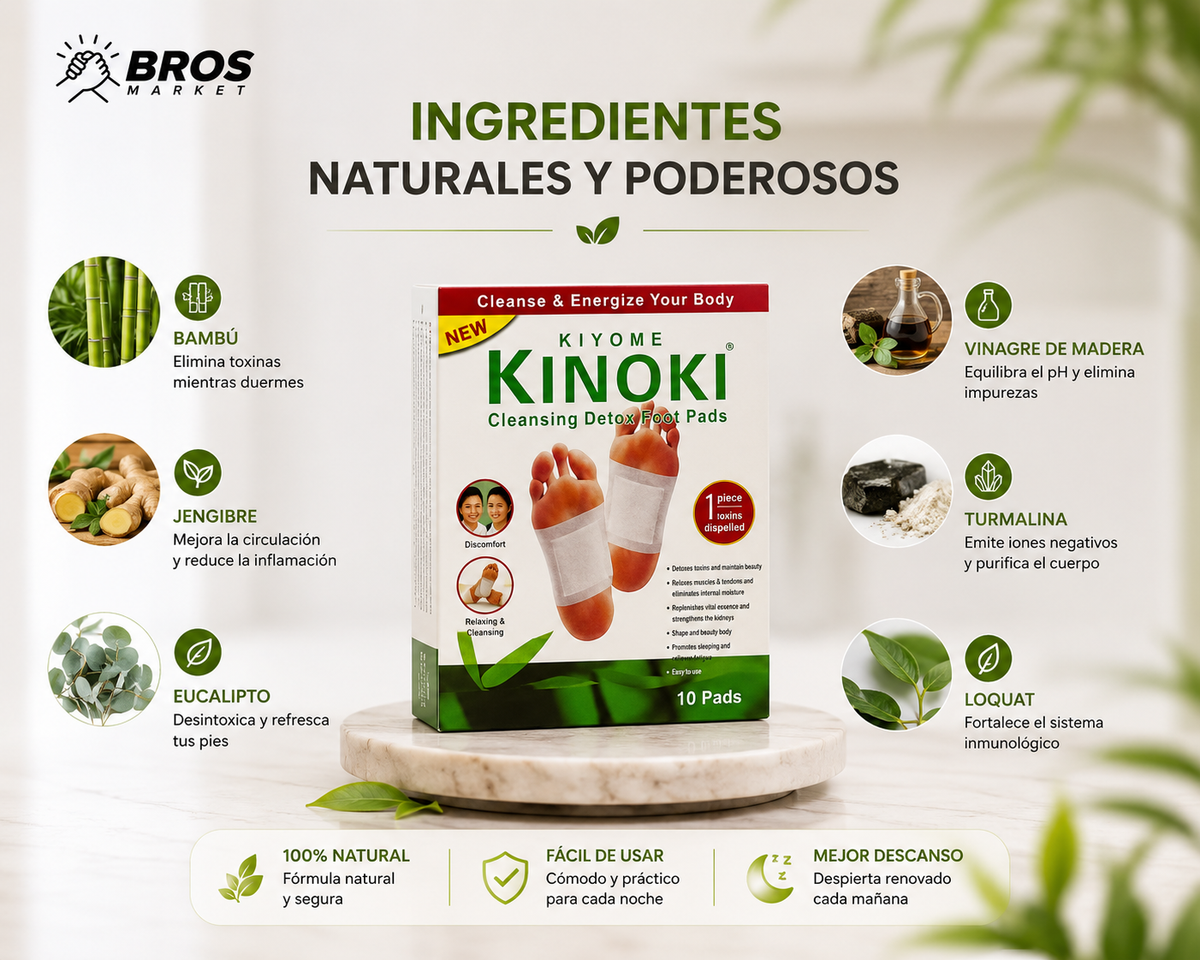 Kiyome Kinoki Parches para pies - Descanso y confort para tus pies