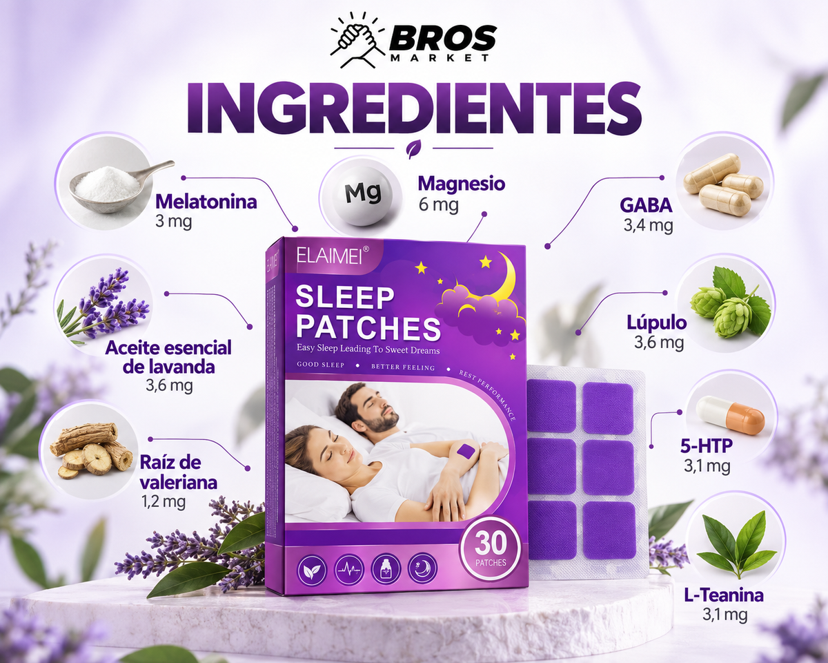 SleepZen Parches para Dormir Relajantes - Descansa mejor cada noche