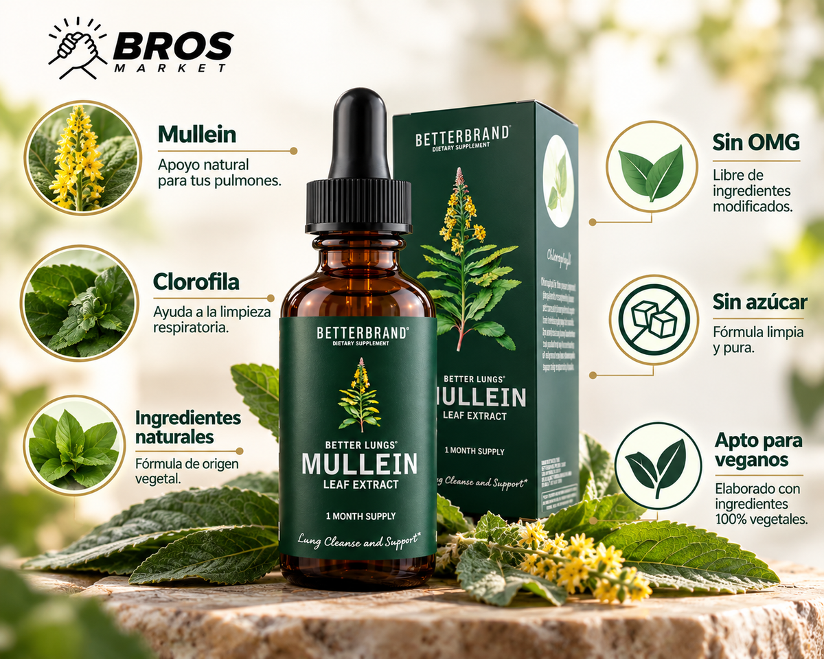 BetterLungs Mullein Detox Pulmonar - Bienestar para tus pulmones
