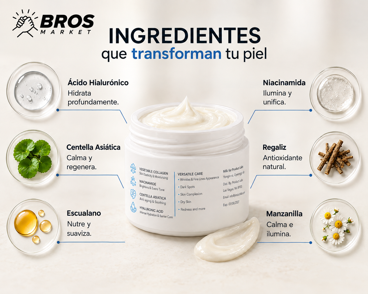 Nida Crema hidratante - Piel más firme, suave y luminosa
