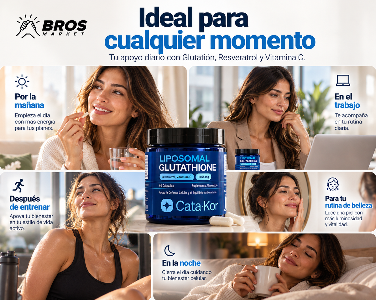 Catakor Suplemento Glutatión Liposomal 60 Cápsulas - Potencia tu defensa antioxidante