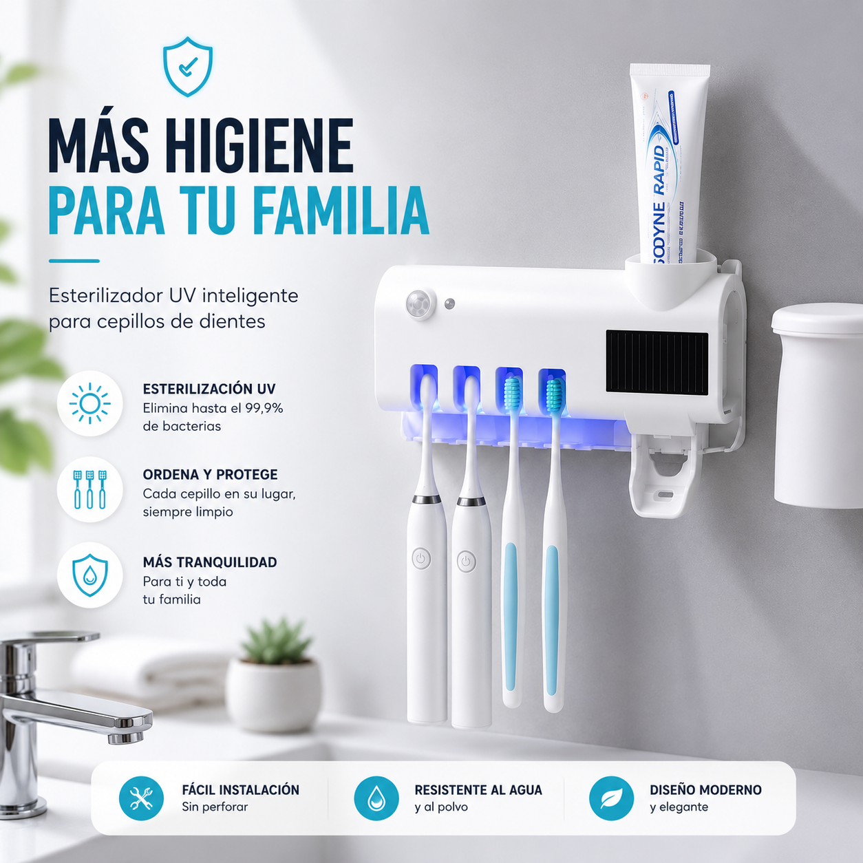 Soporte Esterilizador de Cepillos