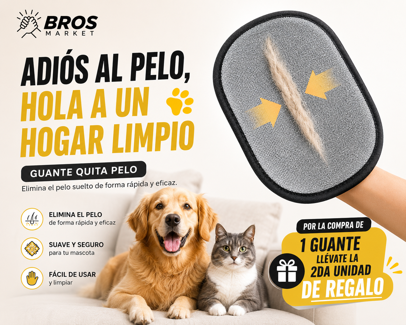 Guante Mágico Quitapelos