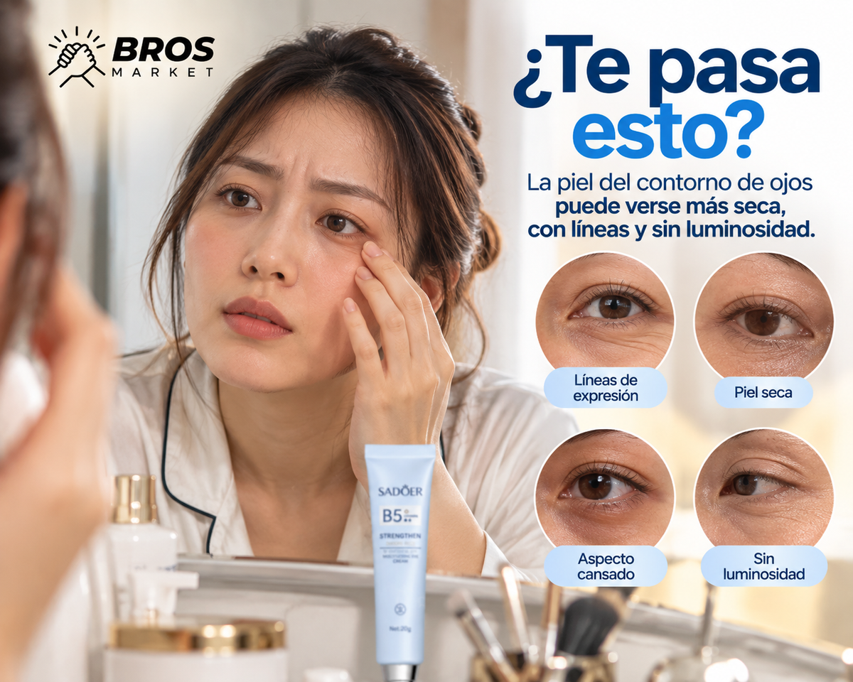 Pack 2 Sadoer Contorno de Ojos con Vitamina B5 - Hidratación profunda para tu mirada