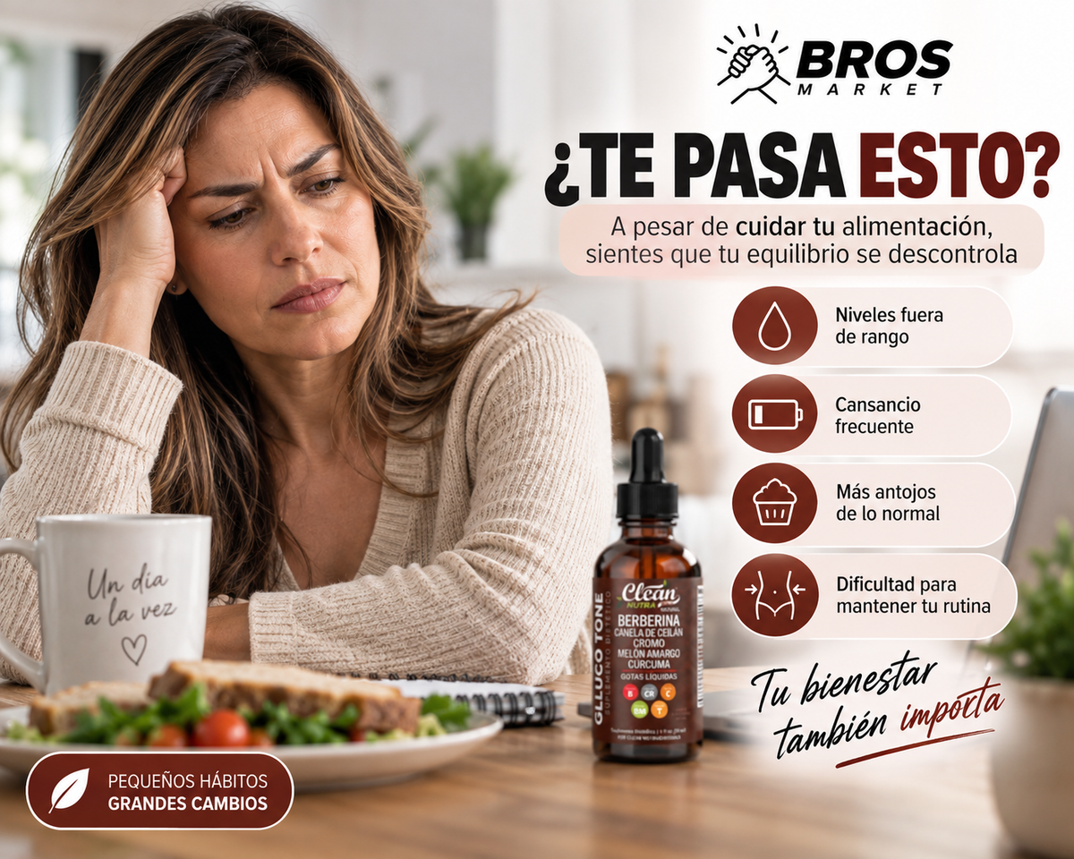 Gluco Gone Suplemento Metabólico Berberina - Tu equilibrio metabólico empieza con una gota
