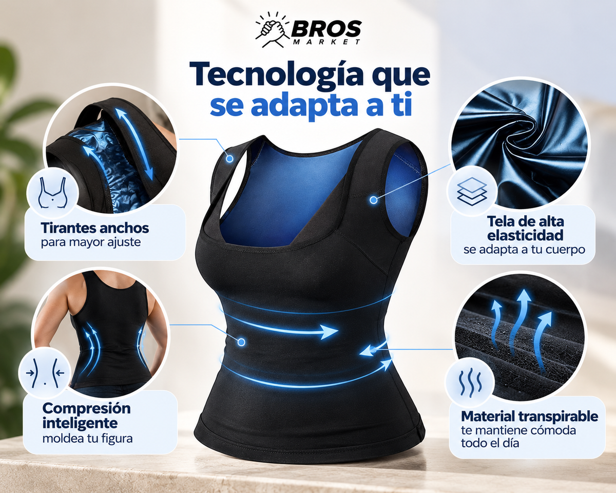 FitCurve Faja Térmica de Sauna Femenina - Estiliza tu figura al instante