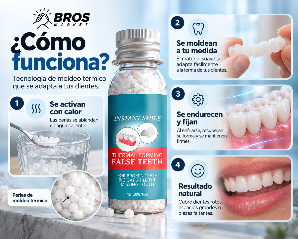 DentiFix Dientes Postizos Temporales - Vuelve a sonreír con confianza