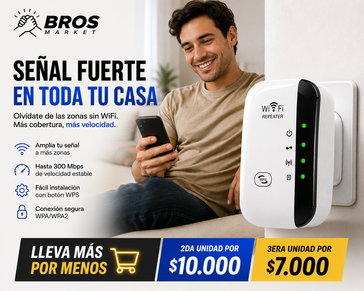 SignalPro Repetidor de señal - Más alcance para tu conexión